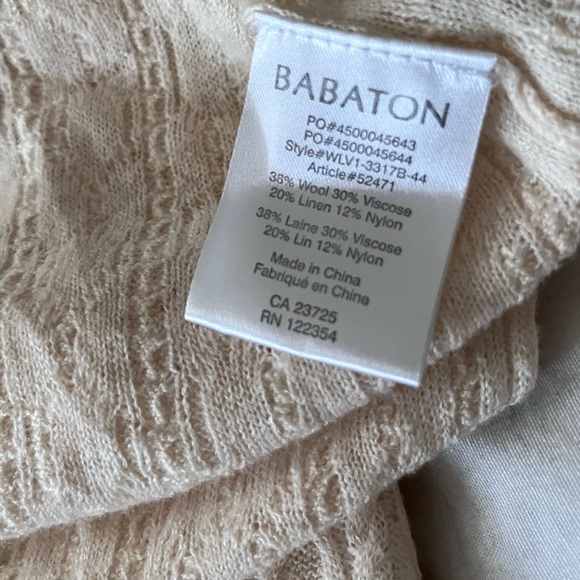 Babaton Linen V-Neck Sweater - Picture 5 of 6